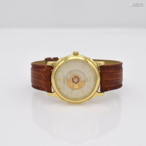 PERRELET 18k yellow gold gents wristwatch