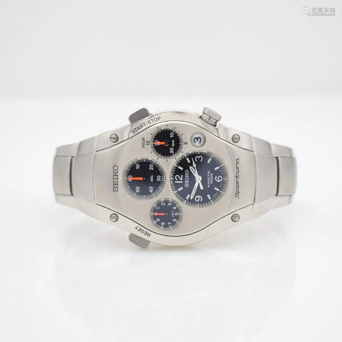 SEIKO SPORTURA gents wristwatch with chronograph