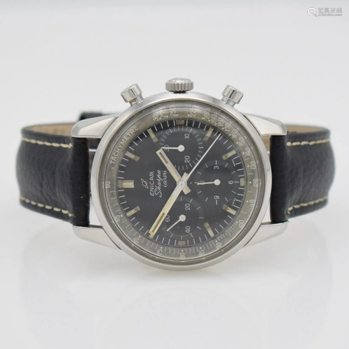 ENICAR Sherpa-Graph big gents chronograph Valjou…