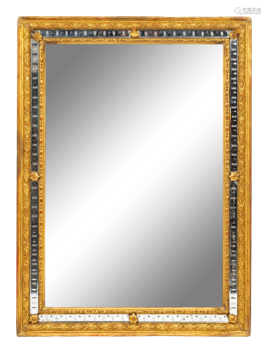 A Neoclassical Style Giltwood Rectangular Mirror 4…