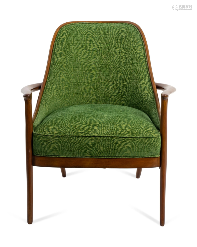 A Palecek 7361-74 Woodland Veneer Back Chair