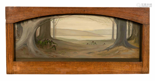 Grant Wood (American, 1891-1942) Decorative Landsc…