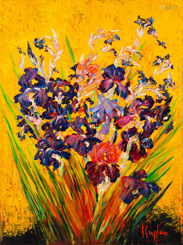 Mark Kaplan (Russian, b. 1950) Irises