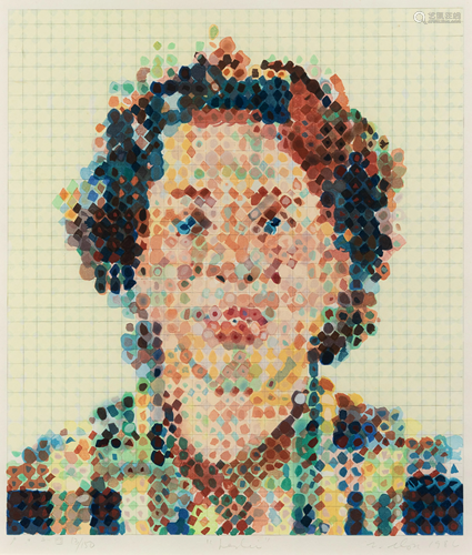 Chuck Close (American, b. 1940) Leslie, 1986