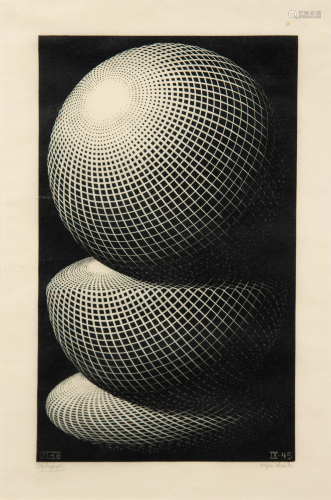 M.C. Escher (Dutch, 1898-1972) The Three Spheres…