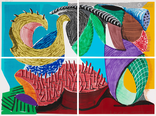 David Hockney (British, b. 1937) Four Part Splinge,