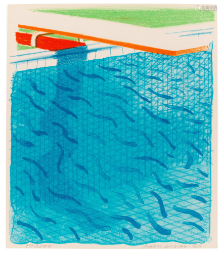 David Hockney (British, b. 1937) Pool Made with Paper