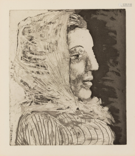 Pablo Picasso (Spanish, 1881-1973) Buste de Femme au