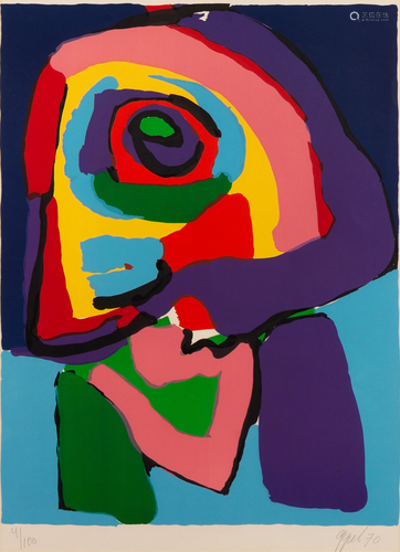 Karel Appel (Dutch, 1921-2006) Abstract Figure, 1…