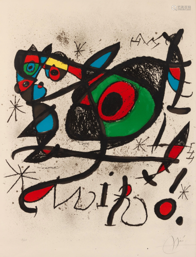 Joan Miro (Spanish, 1893-1983) Sobreteixims I