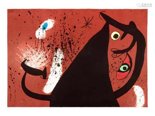 Joan Miro (Spanish, 1893-1983) Frappeuse de Sile…