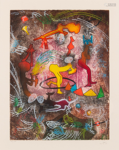 Roberto Matta (Chilean, 1911-2002) Circus I, c. 1980