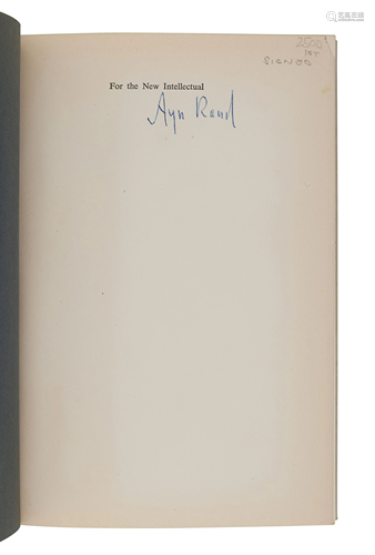 RAND, Ayn (1905-1982). For the New Intellectual: The