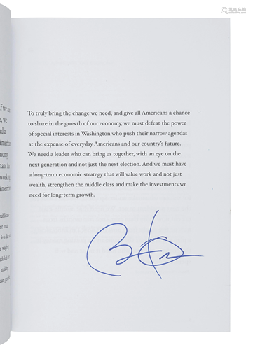 OBAMA, Barack. Keeping America's Promise: St…