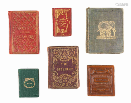 [MINIATURE BOOKS]. A group of 8 miniature books,