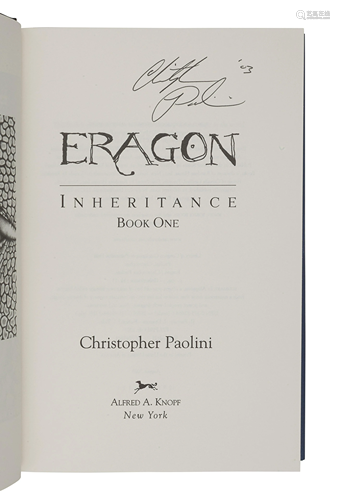 PAOLINI, Christopher. Eragon. Inheritance. Book One.