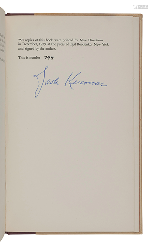 KEROUAC, Jack (1922-1969). Excerpts from Visions of