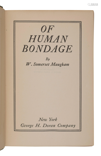 MAUGHAM, W. Somerset (1874-1965). Of Hu…
