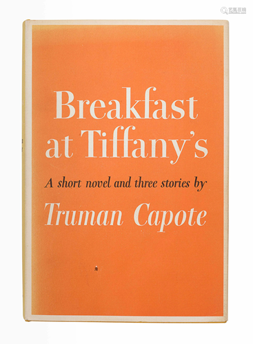 CAPOTE, Truman (1924-1984). Breakfast at Tiffany's. …