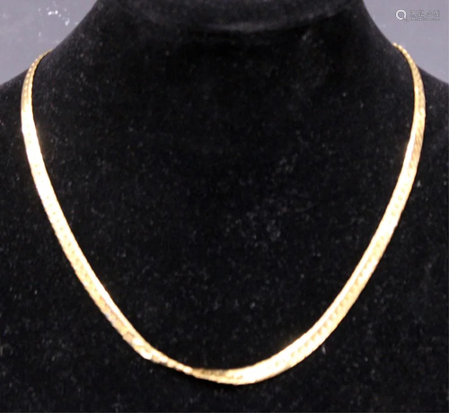 18KT MEDITERRANEAN STYLE NECKLACE, 38 GRAMS