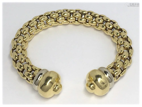 ITALIAN 18KT FOPE BRACELET, 56.9 GRAMS