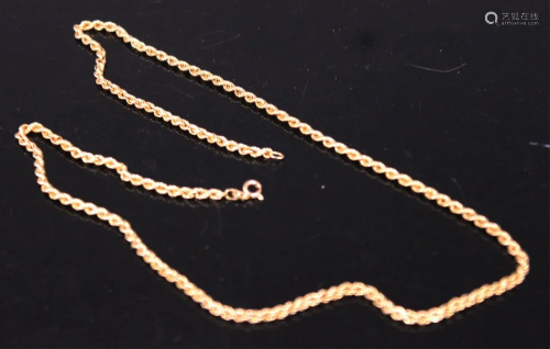 14KT CHAIN NECKLACE, 18