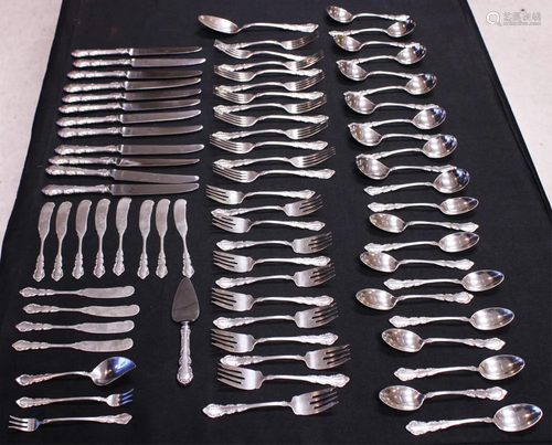 REED & BARTON STERLING SILVER FLATWARE, 7…