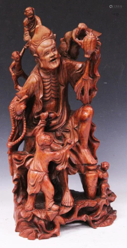 CHINESE VINTAGE FIGURAL CARVING, 23