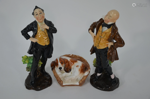 Three Royal Doulton figures