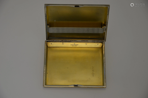 An Asprey silver gilt cigarette case