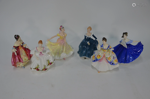 Six Royal Doulton figures