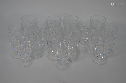 A part set of Waterford drinking glasses