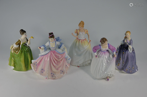 Five Royal Doulton figures