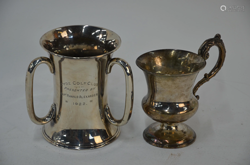 Two silver cups