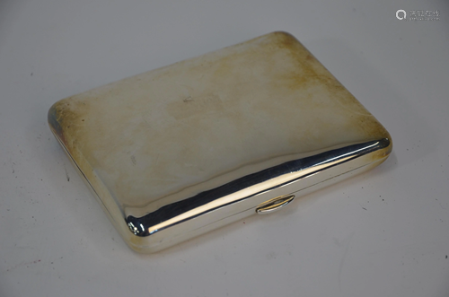 A Victorian silver cheroot-case