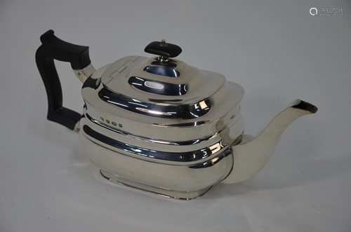 A Regency-style silver teapot