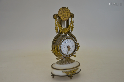 A late 19th century French drum clock