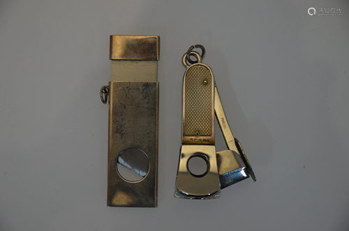 William Manton - Two silver cigar cutters