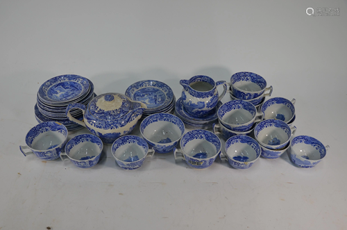 A Spode Italian pattern tea service