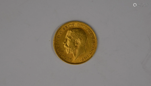 A George V half sovereign dated 1913