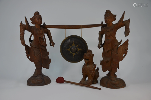 A Burmese suspension gong, early 20th century