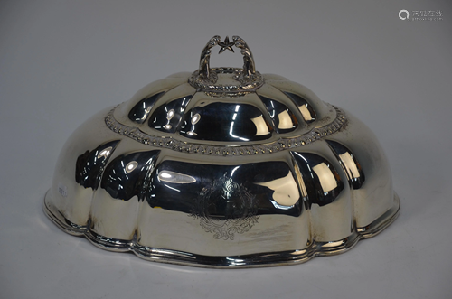 A Victorian silver meat dome