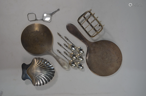 A collection of Edwardian and later silver ite…