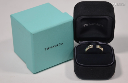 Tiffany & Co diamond set 18ct white gold ring