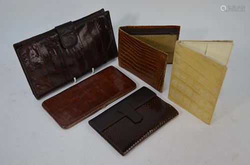 Vintage and earlier leather cigarette cases and …