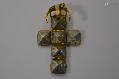 A Masonic ball pendant