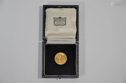 An Edwardian 1913 gold sovereign