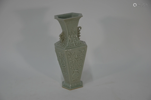 A 20th century Chinese celadon glazed vase