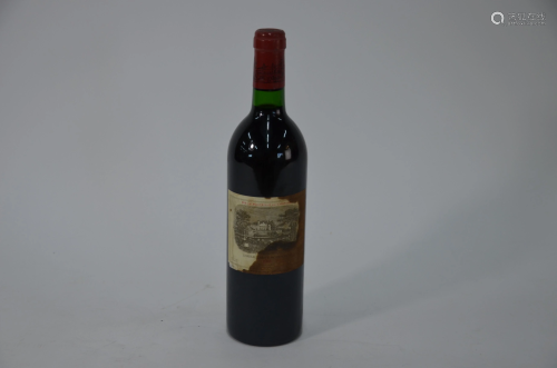 A single bottle of 1981 Chateau Lafitte-Rothschild