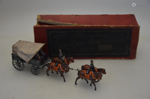 A W Britain die-cast covered wagon